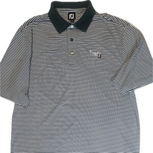 FootJoy Polo Shirt Mens Large Striped Golf Pullover‎ Lightweight Performance